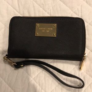 Black Michael Kors wristlet